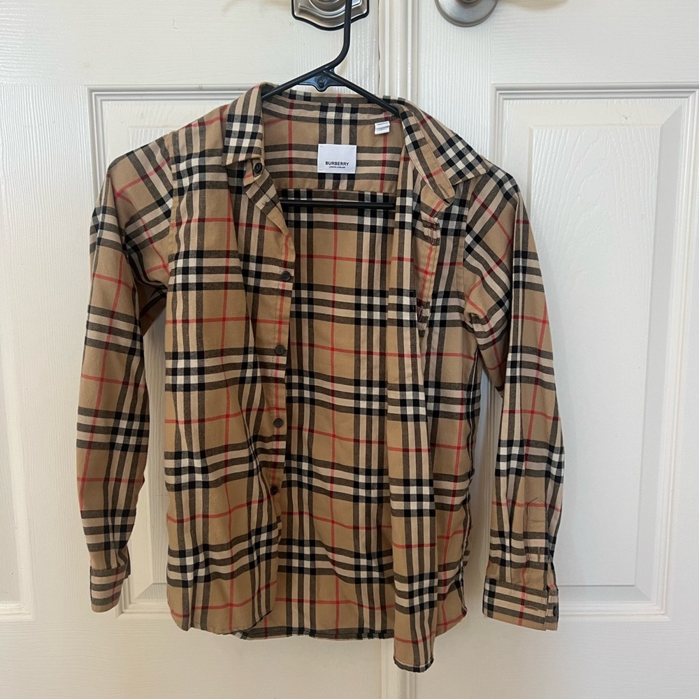 Youth Burberry Cotton Shirt